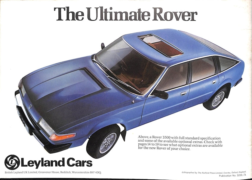 Rover SD1 Brochure #3255A 1977 image 15