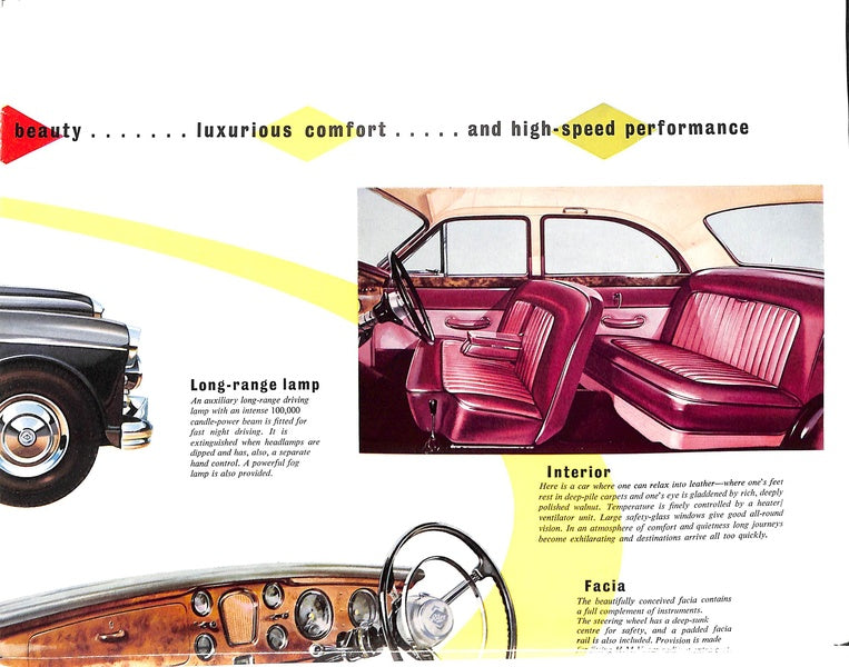 Riley Two-Point-Six Car Sales Brochure #5781 1957 image 4