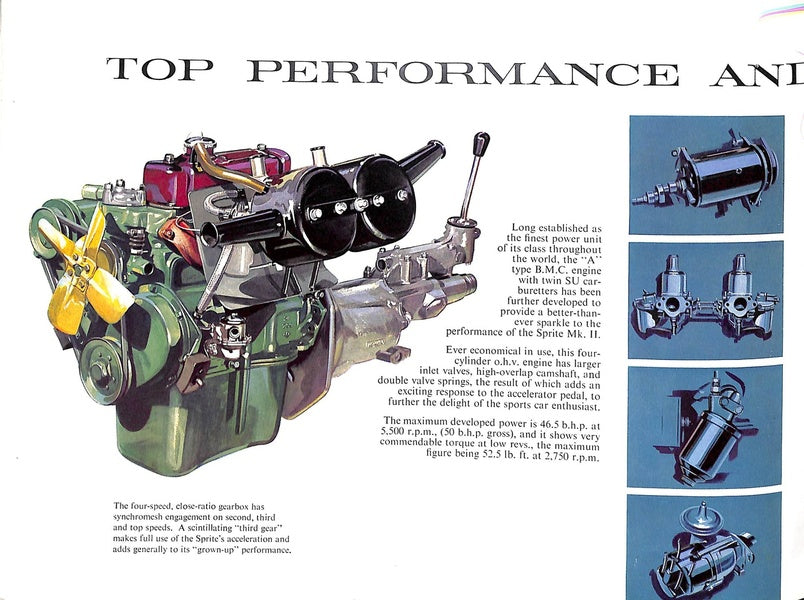Austin Healey Sprite MkII Car Sales Brochure 1962 #1995 image 7