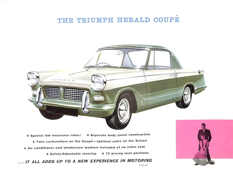 Triumph Herald Car Sales Brochure #268/R6/9/60 1960 image 3