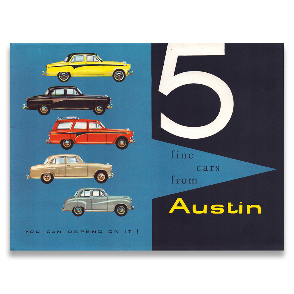 Austin Car Sales Range Brochure #1373 1957