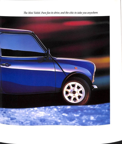 Rover Mini Tahiti Car Sales Brochure 1993 #4499 image 2