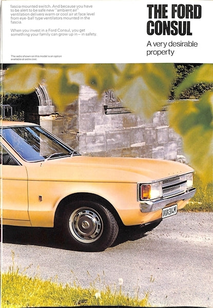 Ford Consul Car Sales Brochure FA704 1974 image 2