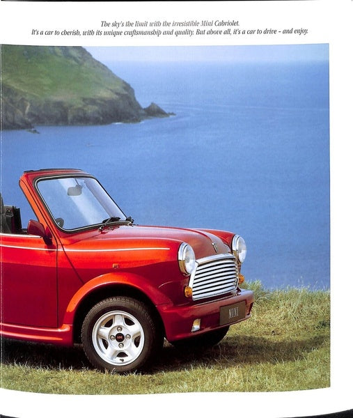 Rover Mini Cabriolet Car Sales Brochure 1992 #4404 image 4
