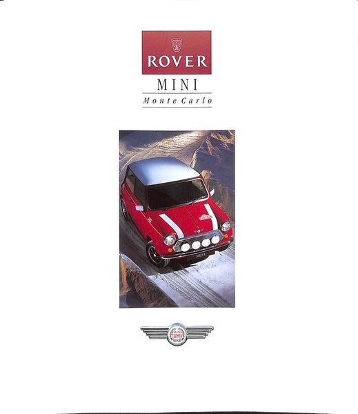 Rover Mini Monte Carlo Car Sales Brochure 1994 #4789 image 0
