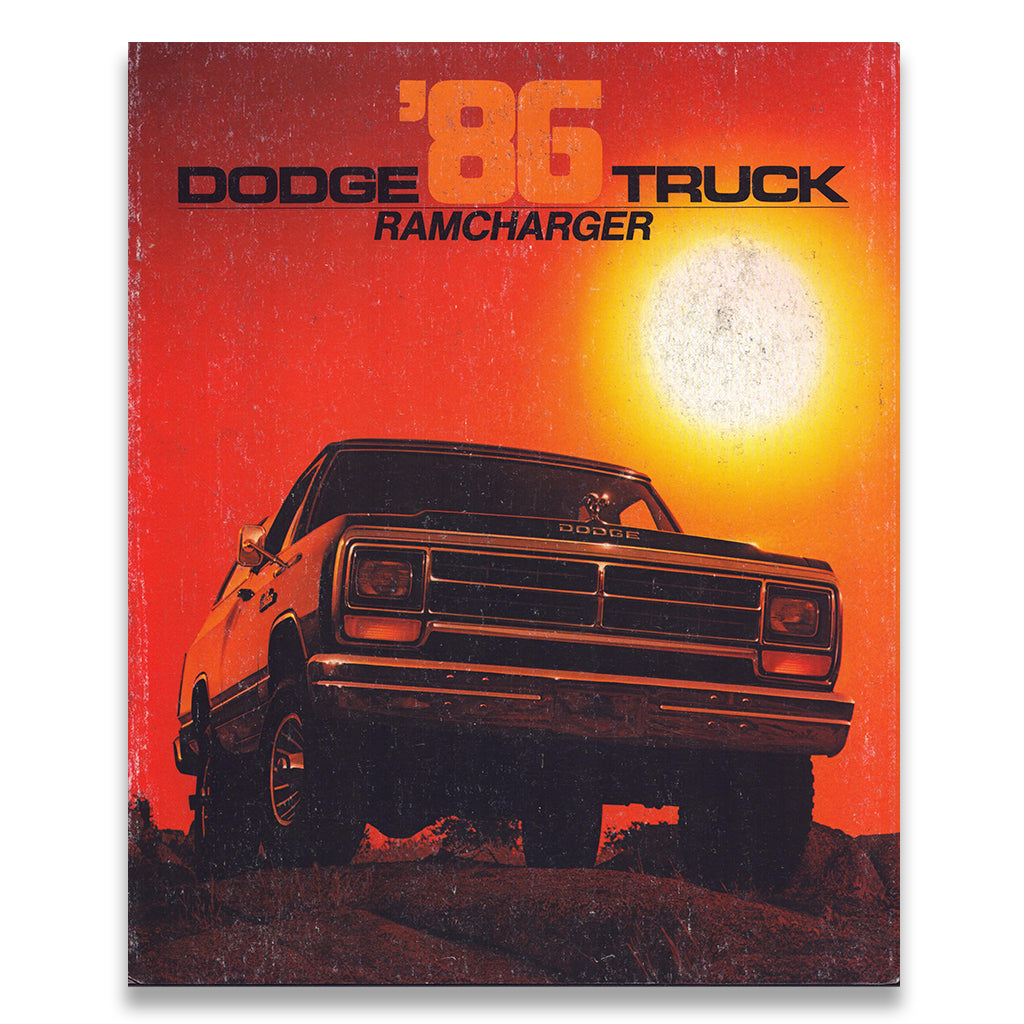 Dodge Ramcharger Car Sales Brochure #250M 1986