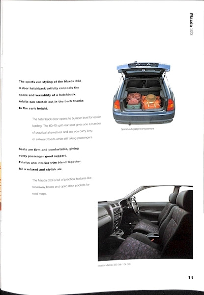 Mazda 323 Car Sales Brochure 879 1/97 image 10