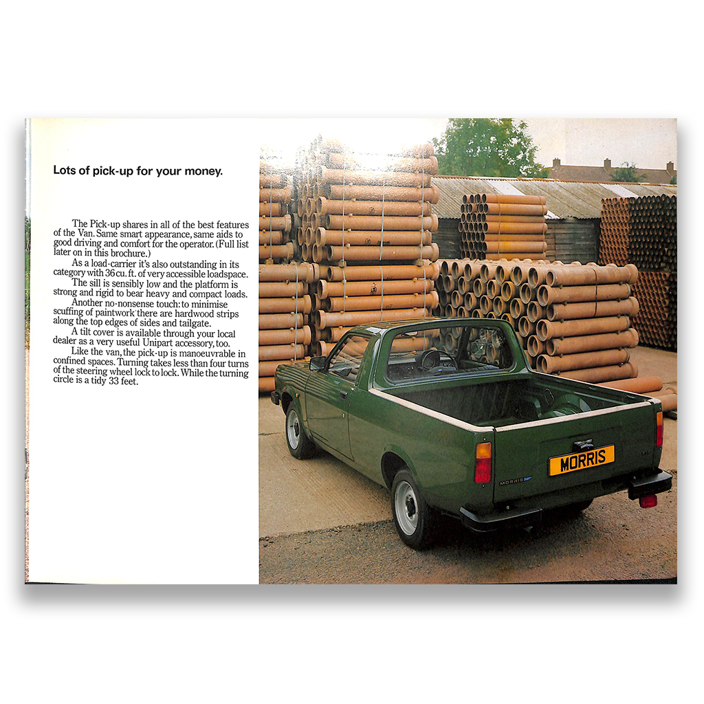 Morris Vans & Pickup Car Sales Brochure 1978 #3341E