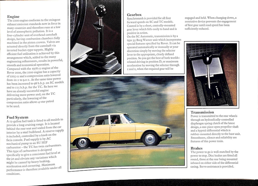 1974 Rover 2200 Brochure image 4