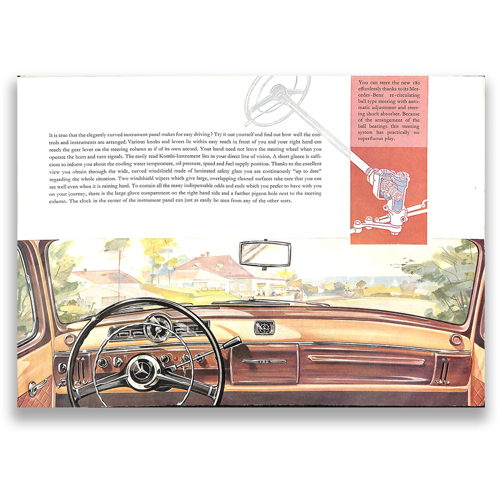 Mercedes-Benz 180 W120 Car Sales Brochure 1957