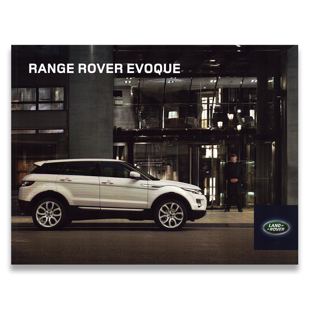 Range Rover Evoque Car Sales Brochure #3928/12 2012