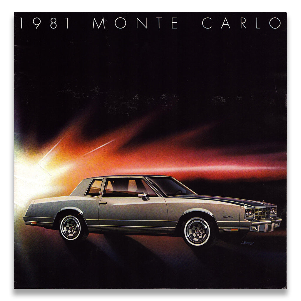 Chevrolet Monte Carlo Car Sales Brochure #3972 1981