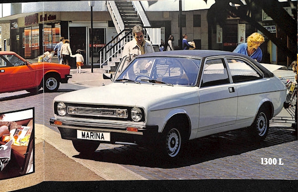 Morris Marina 3 Car Sales Brochure 3327 1978 image 8