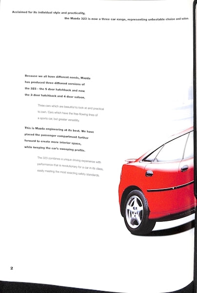 Mazda 323 Car Sales Brochure 879 1/97 image 1