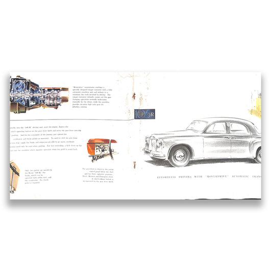 Rover P4, 105S and 105R Car Sales Brochure #530/B 1956