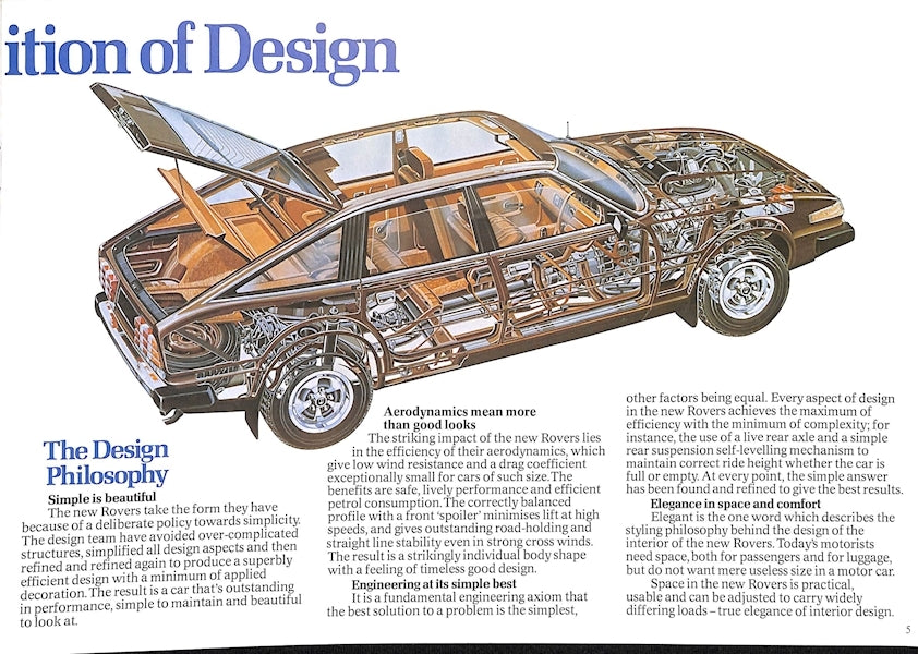 Rover SD1 Brochure #3255A 1977 image 4