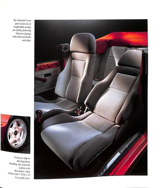 Rover Mini Cabriolet Car Sales Brochure 1992 #4404 image 6