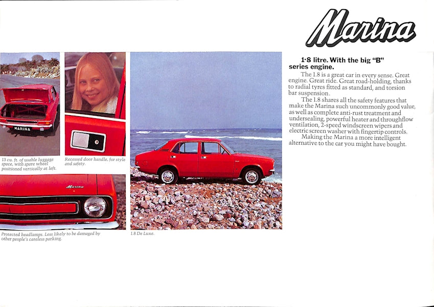 Morris Marina Car Sales Brochure 2824 1972 image 9