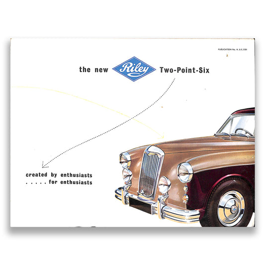 Riley Two-Point-Six Car Sales Brochure #5781 1957