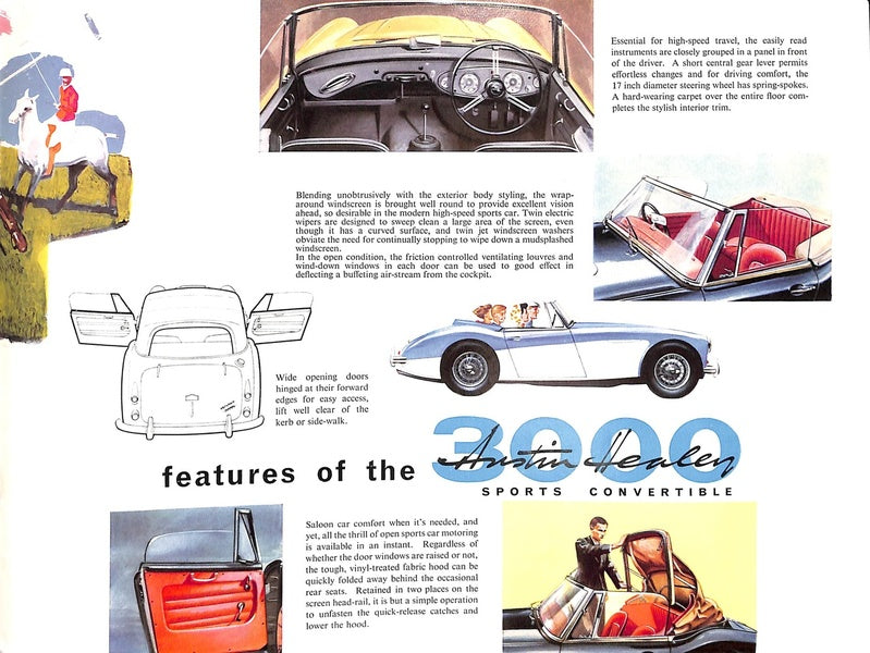 Austin Healey 3000 Car Sales Brochure 1964 #2035 image 4