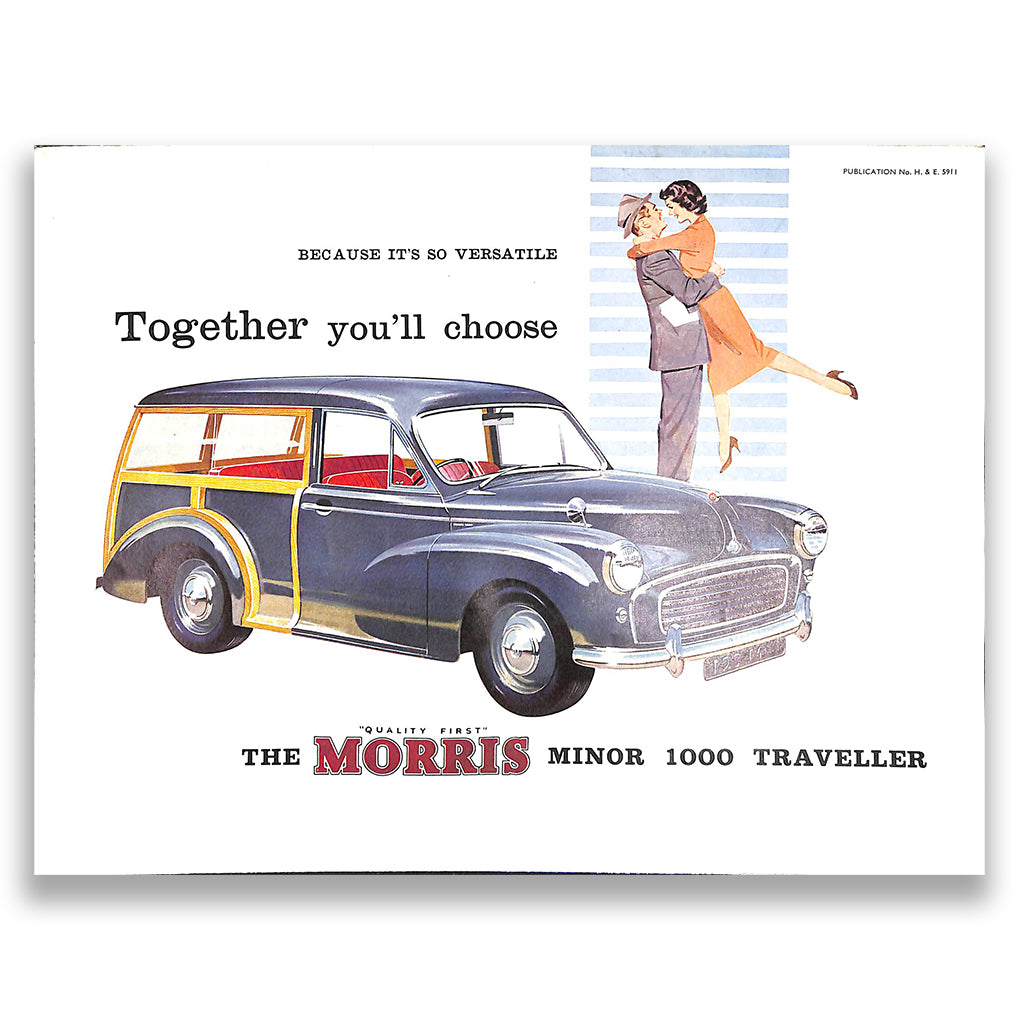Morris Minor 1000 Traveller Car Sales Brochure #5911 1959