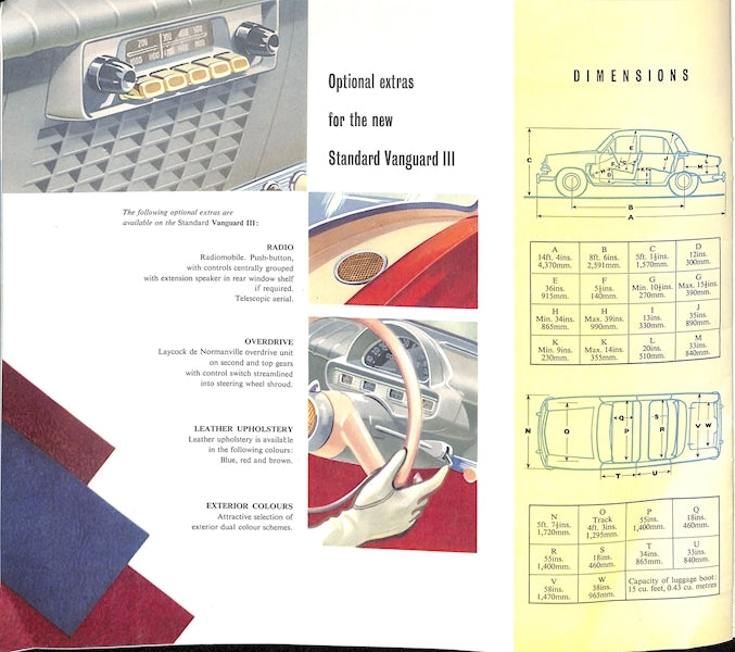 1955 Standard Vanguard III Brochure image 11