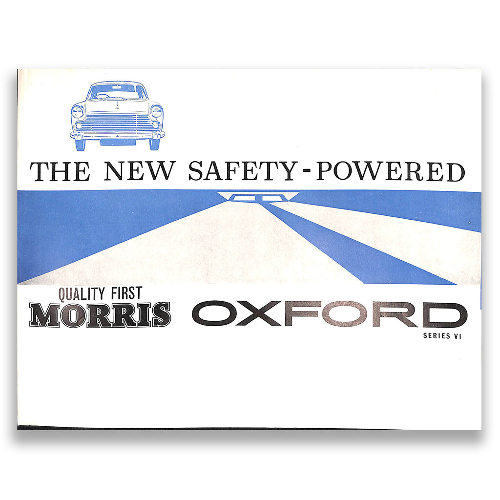 Morris Oxford Series VI Car Sales Brochure #6191 1961