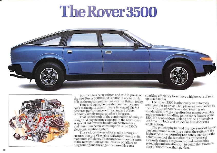 Rover SD1 Brochure #3255A 1977 image 11