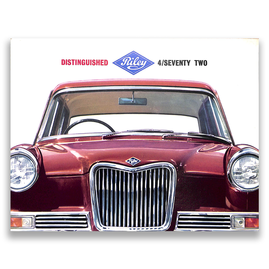Riley 4/Seventy Two Car Sales Brochure #6321 1963