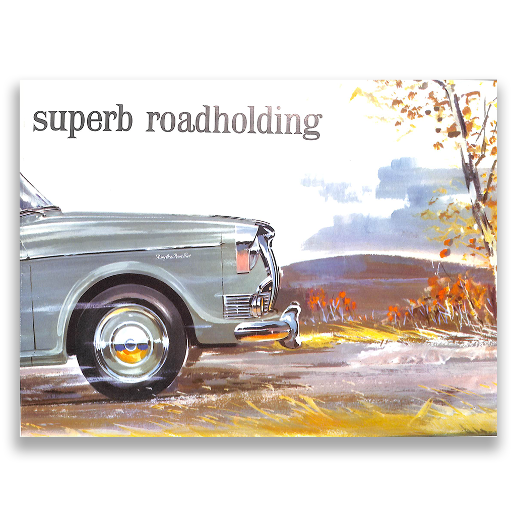 Riley 1.5 Foldout Car Sales Brochure, #6376 1957