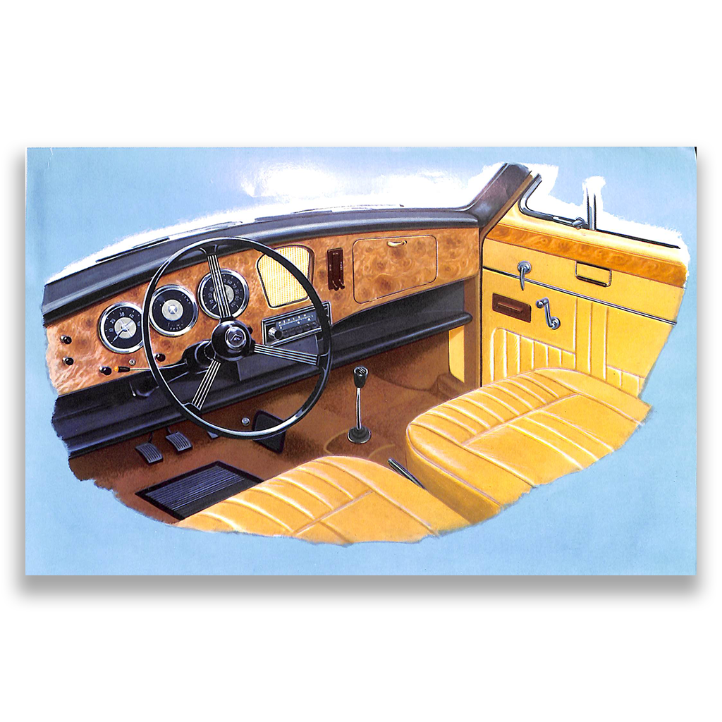 Riley 1.5 Foldout Car Sales Brochure, #6376 1957