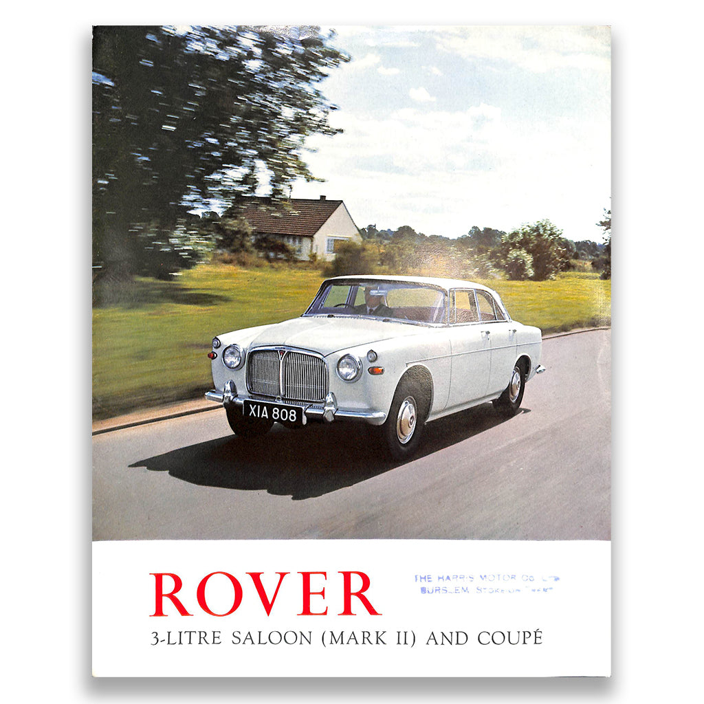 Rover 3-litre MkII P5 Saloon and Coupe Car Sales Brochure #637/B 1964