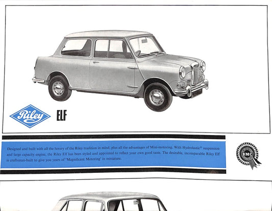 Riley Car Sales Range Brochure #6567 1972 image 1