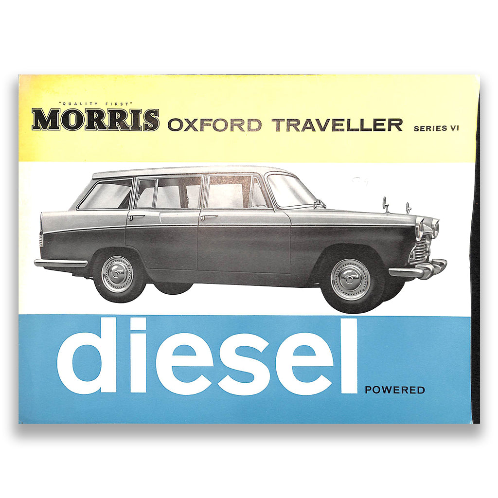 Morris Oxford Traveller Series VI Diesel Car Sales Brochure 1962-65