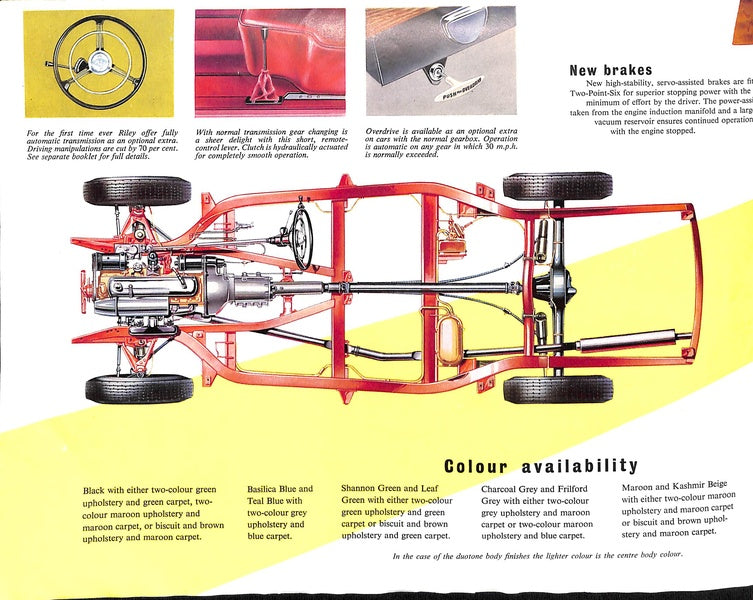 Riley Two-Point-Six Car Sales Brochure #5781 1957 image 5