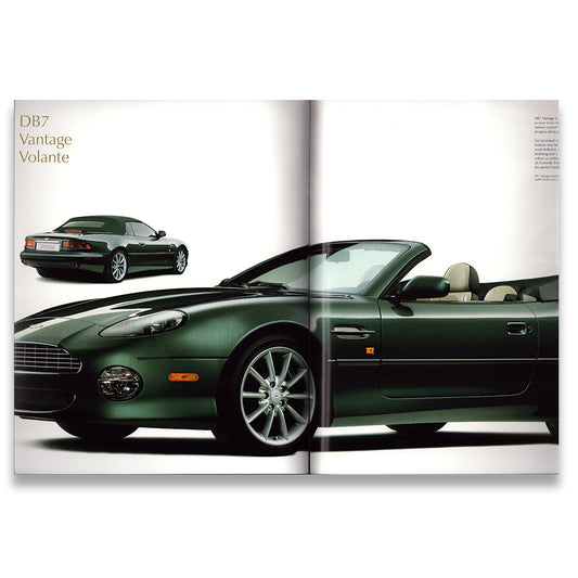 Aston Martin DB7 Car Sales Brochure #699308 2002