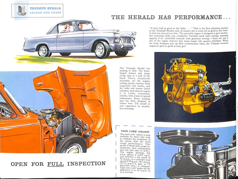 Triumph Herald Car Sales Brochure #268/R6/9/60 1960 image 8