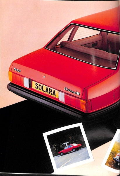 Talbot Solara Car Sales Brochure 1980 #C9596 image 3