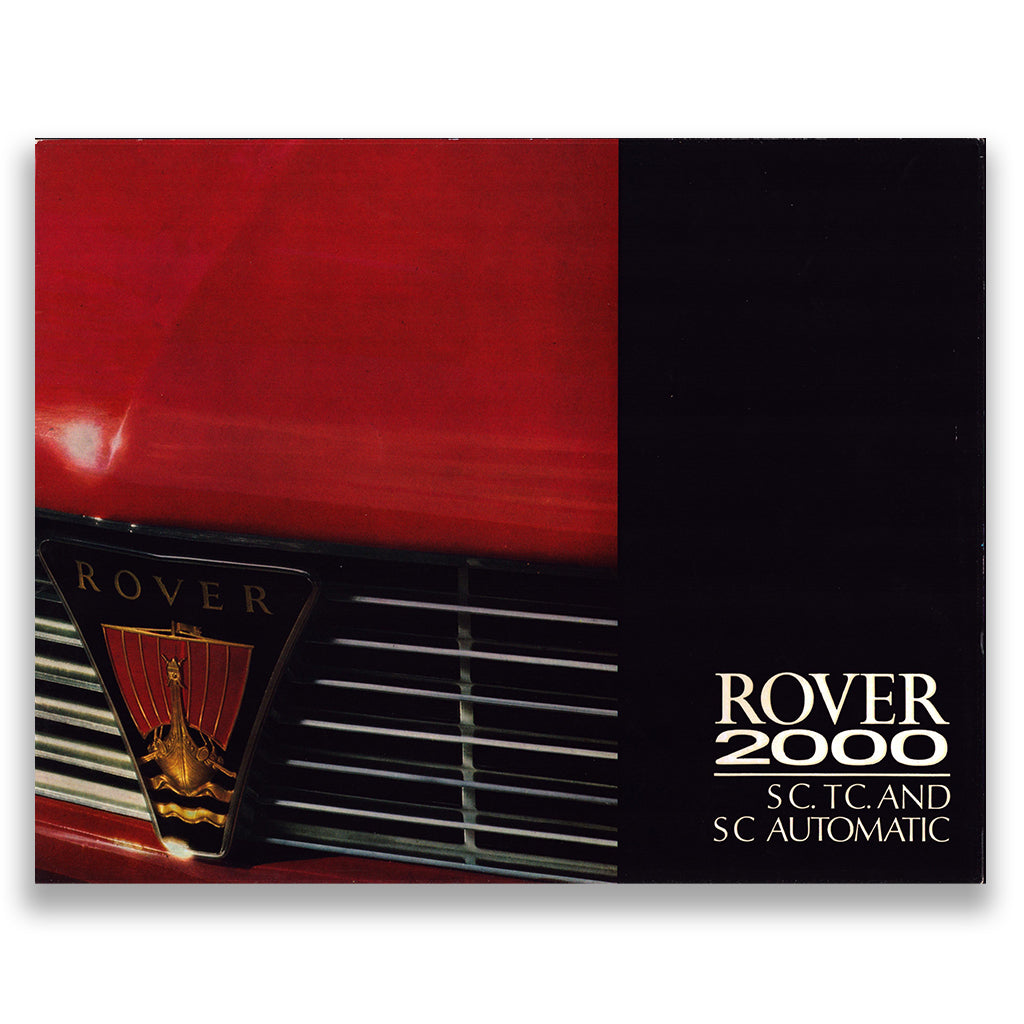 Rover 2000 Saloon Car Sales Brochure #744/C 1969