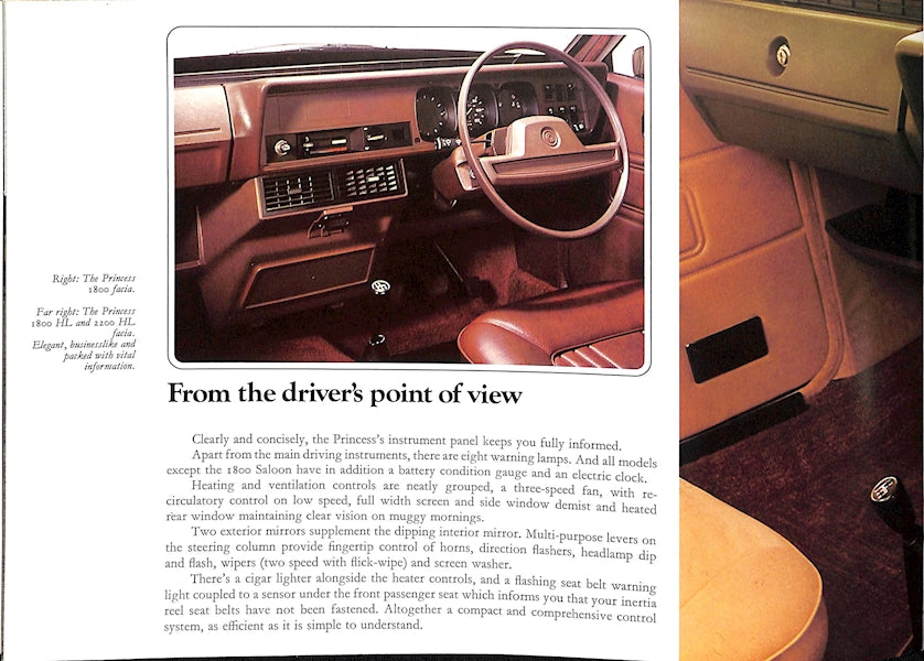 Princess Range Brochure, 1800, 1800HL, 2200HL & 2200HLS #3153/E 1977 image 12