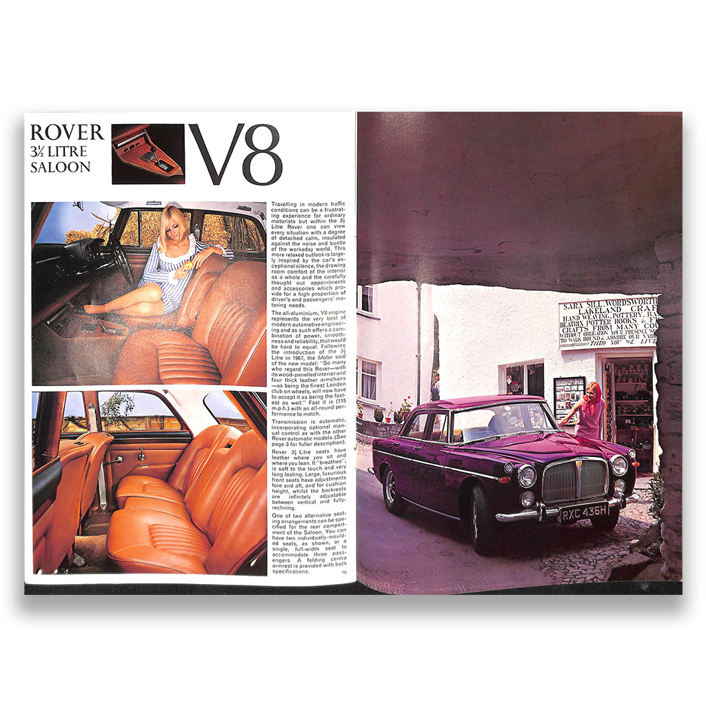 Rover 1970 Range Car Sales Brochure #778 1970