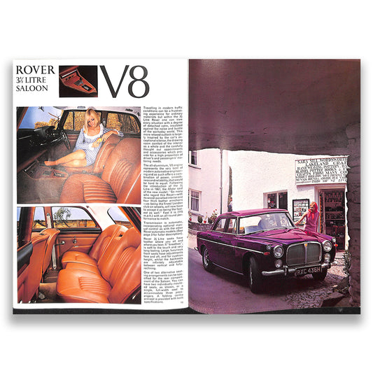 Rover 1970 Range Car Sales Brochure #778 1970