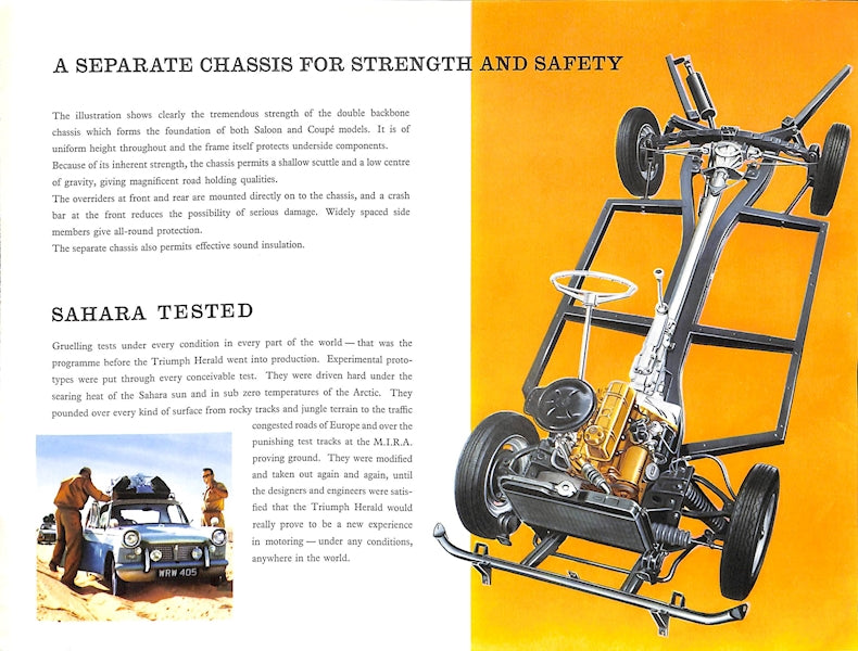 Triumph Herald Car Sales Brochure #268/R6/9/60 1960 image 9