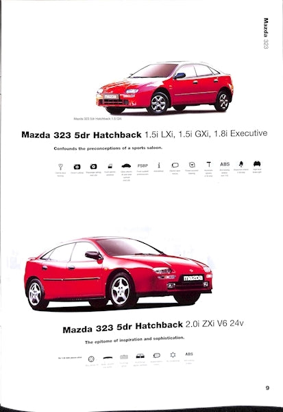 Mazda 323 Car Sales Brochure 879 1/97 image 8