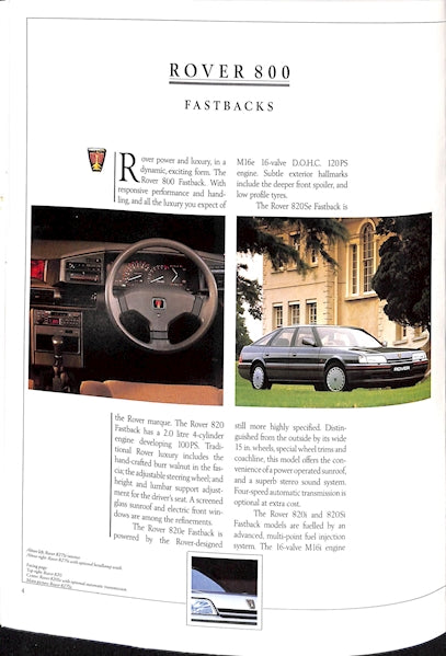 Austin-Rover Range Brochure Metro, Montego, Mini, #3904/E 1989 image 1