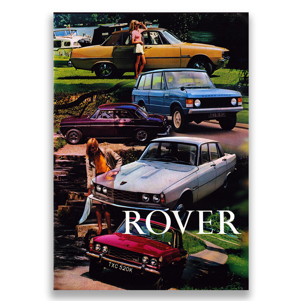 Rover 1972 Range Car Sales Brochure #821/10.71 1971