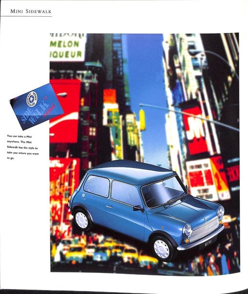 Rover Mini Sidewalk Car Sales Brochure 1995 #4821 image 1
