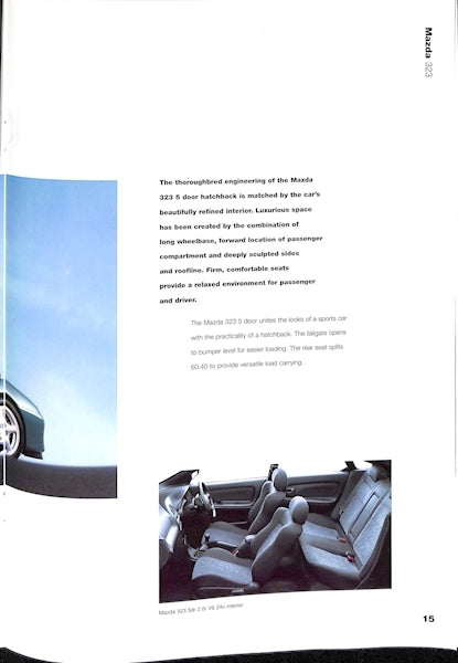 Mazda 323 Car Sales Brochure 879 1/97 image 12