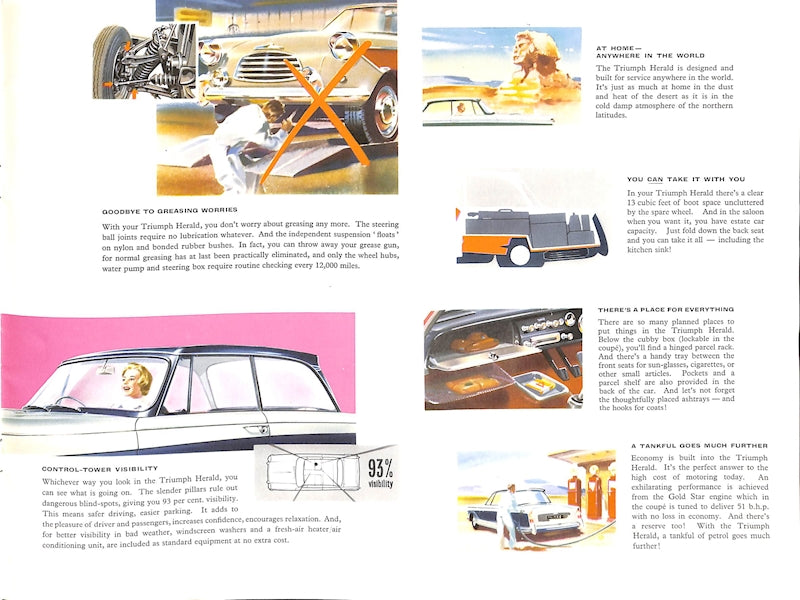 Triumph Herald Car Sales Brochure #268/R6/9/60 1960 image 7