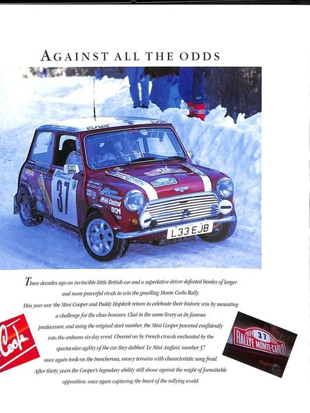Rover Mini Monte Carlo Car Sales Brochure 1994 #4789 image 4